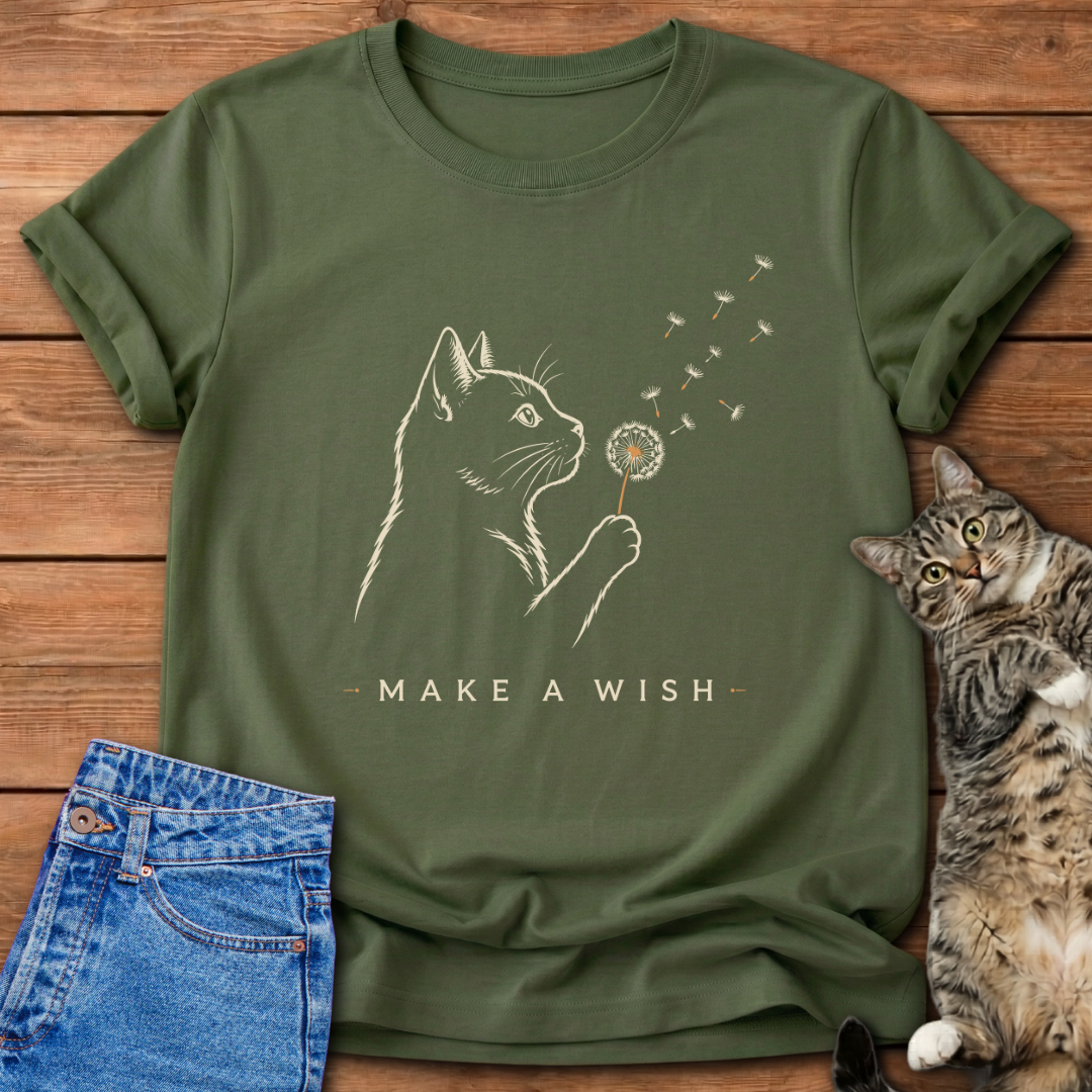 Make A Wish Cat T-Shirt