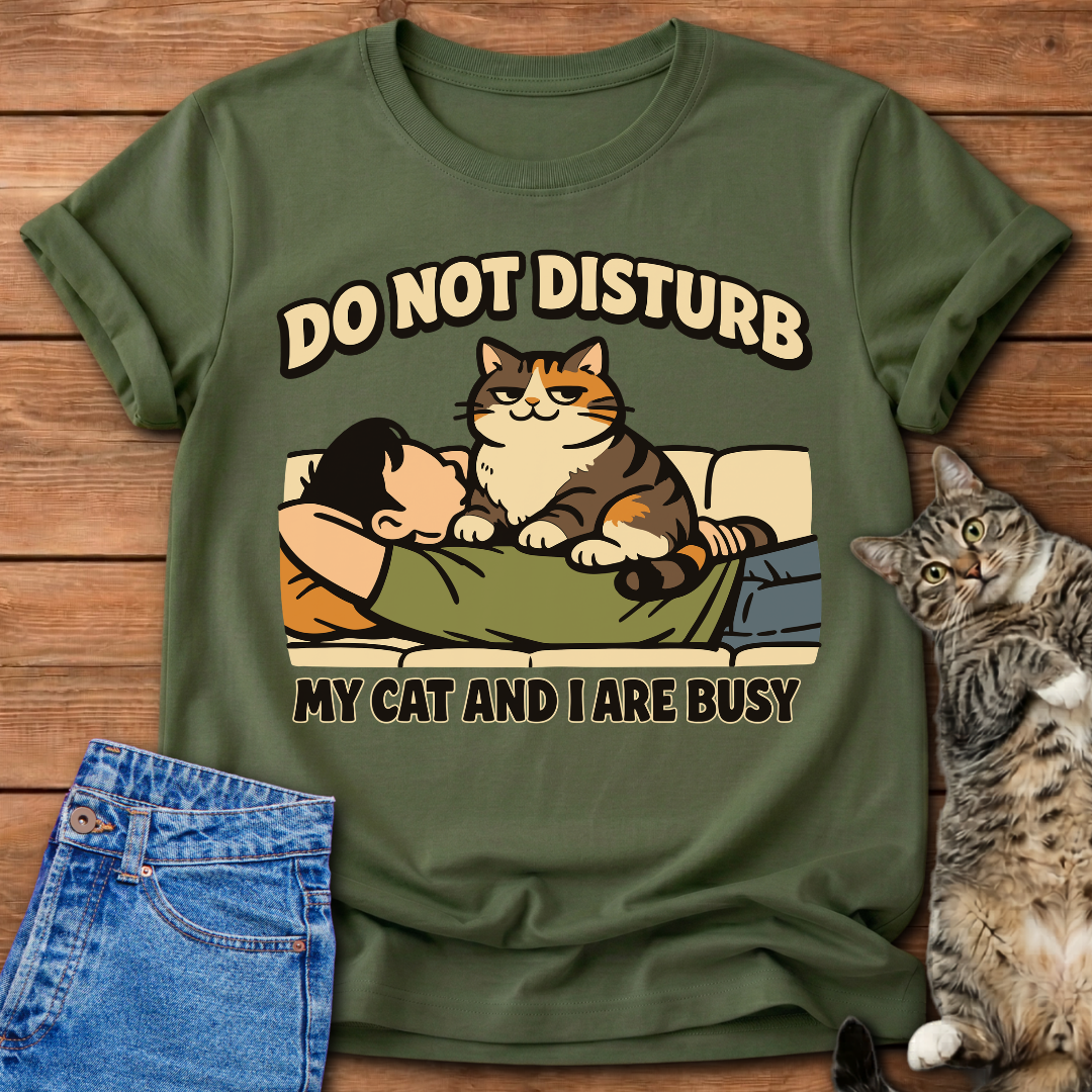 Do Not Disturb Cat T-Shirt