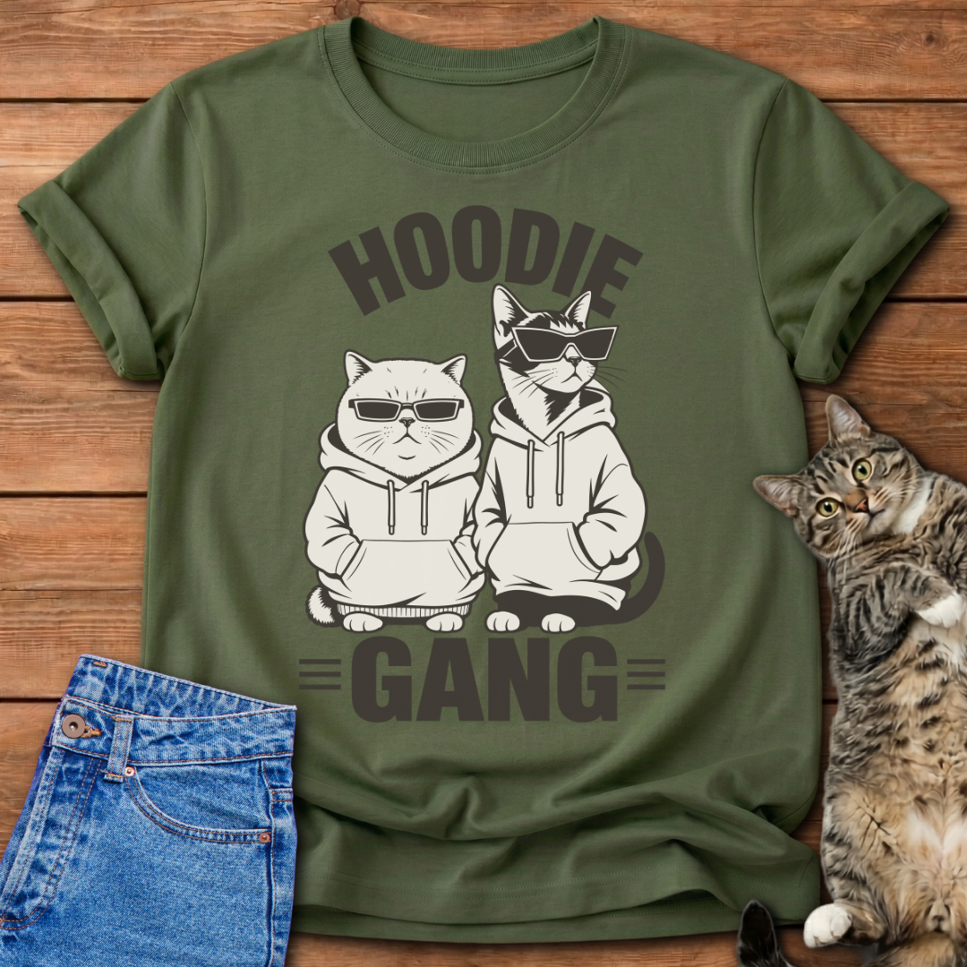 Hoodie Gang Cat T-Shirt