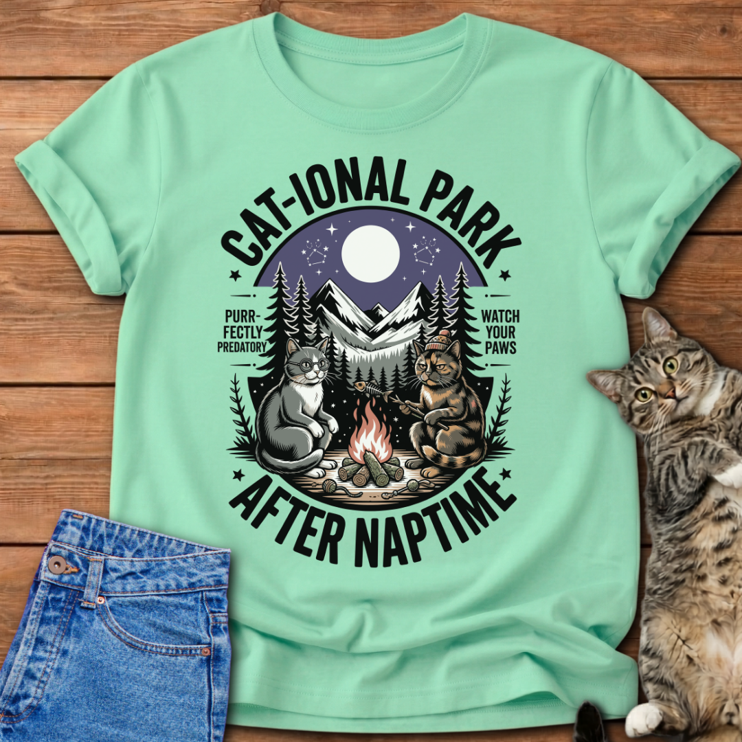 Cat-ional Park After Naptime T-Shirt