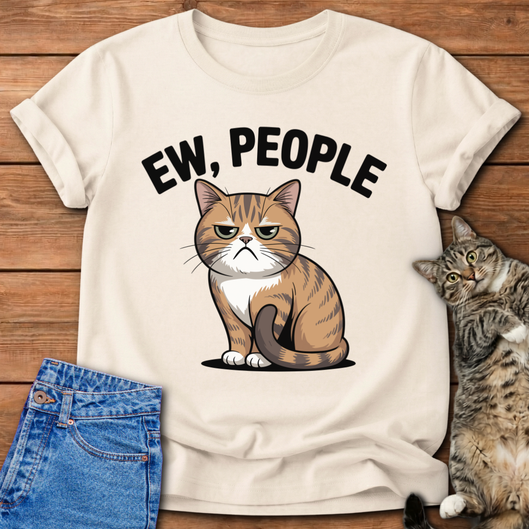 Ew, People — Antisocial Cat T-Shirt