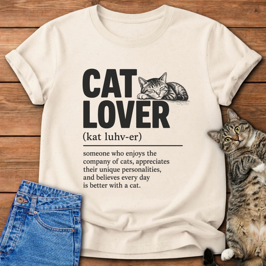 Cat Lover Definition T-Shirt