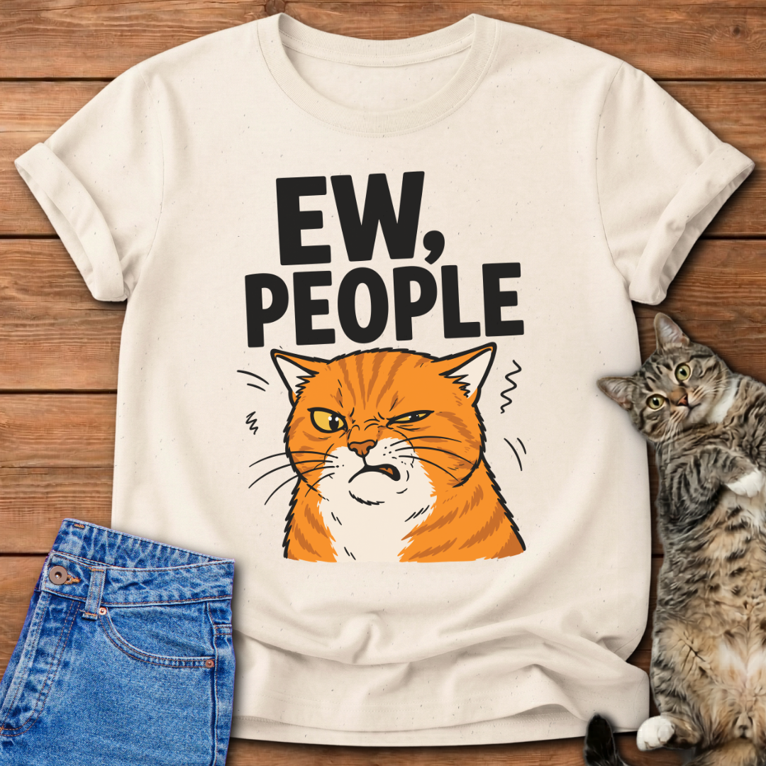 Ew, People Orange Cat T-Shirt