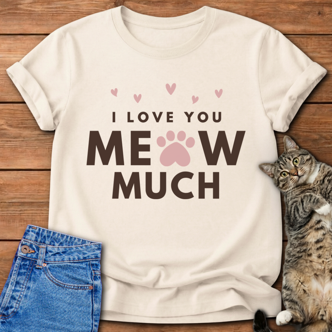 I Love You Meow Much T-Shirt