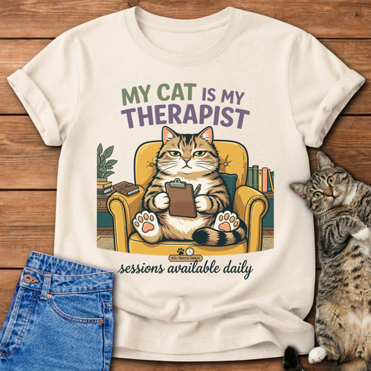 My Cat Is My Therapist T-Shirt