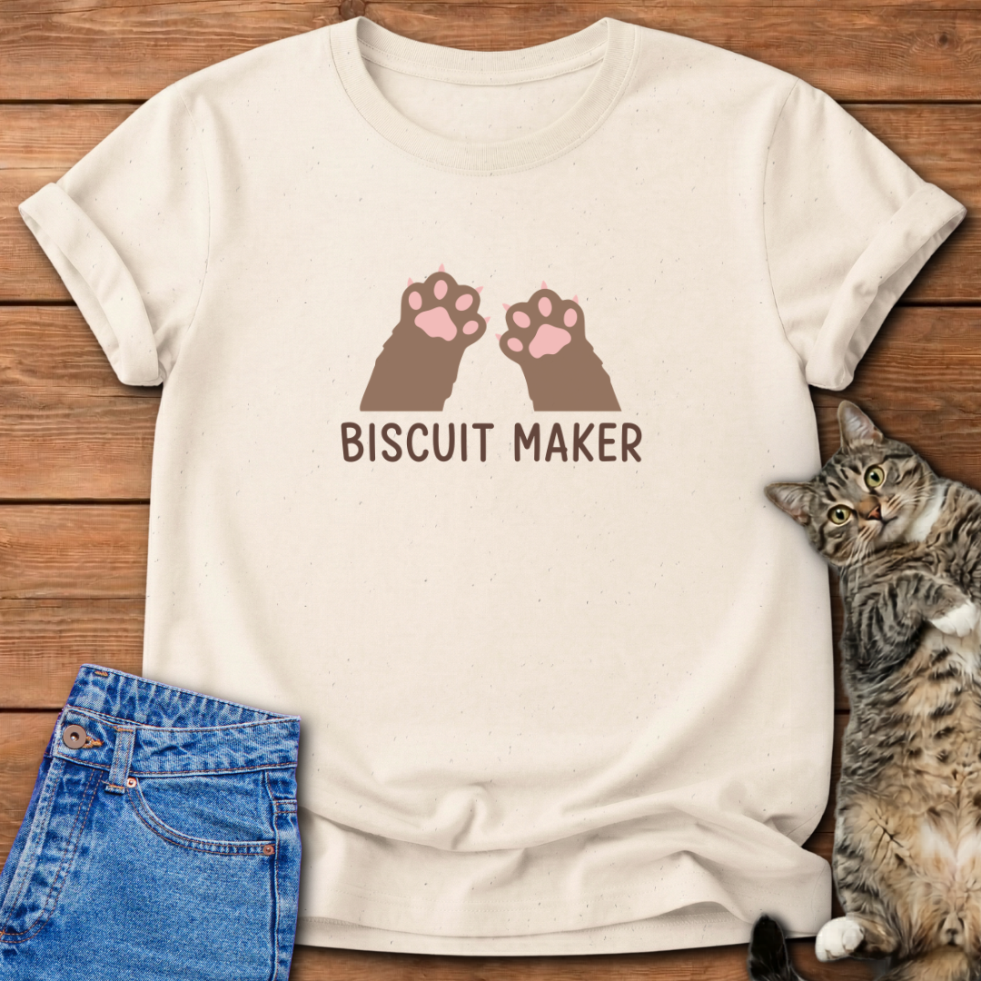 Making Biscuits Funny Cat T-Shirt