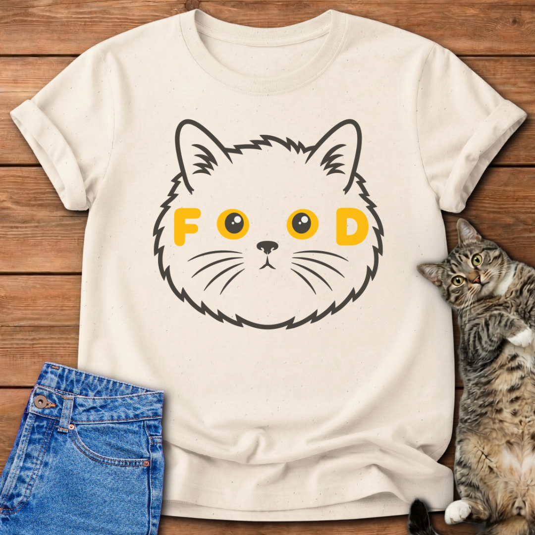 FOOD Black Cat T-Shirt