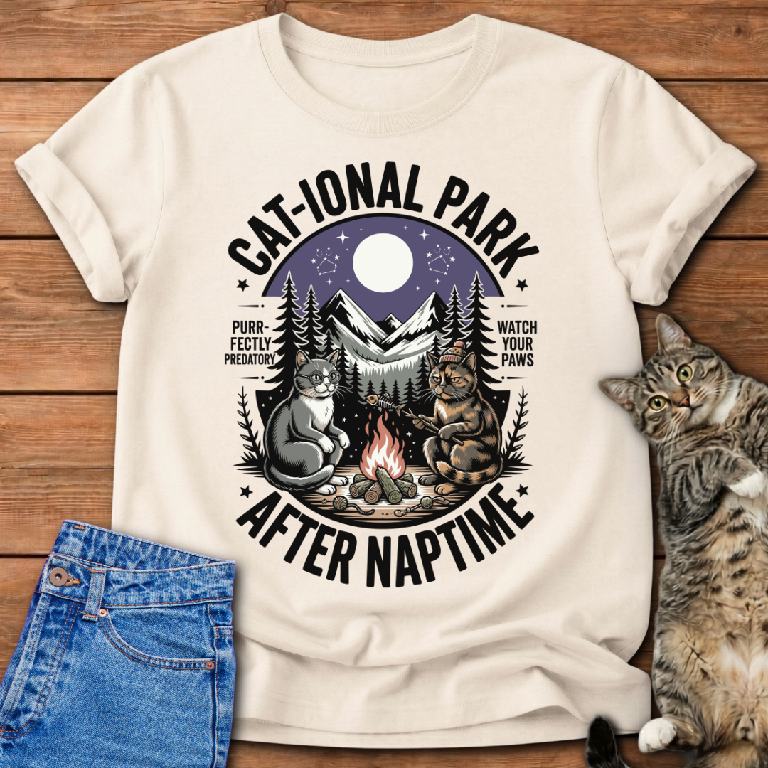 Cat-ional Park After Naptime T-Shirt