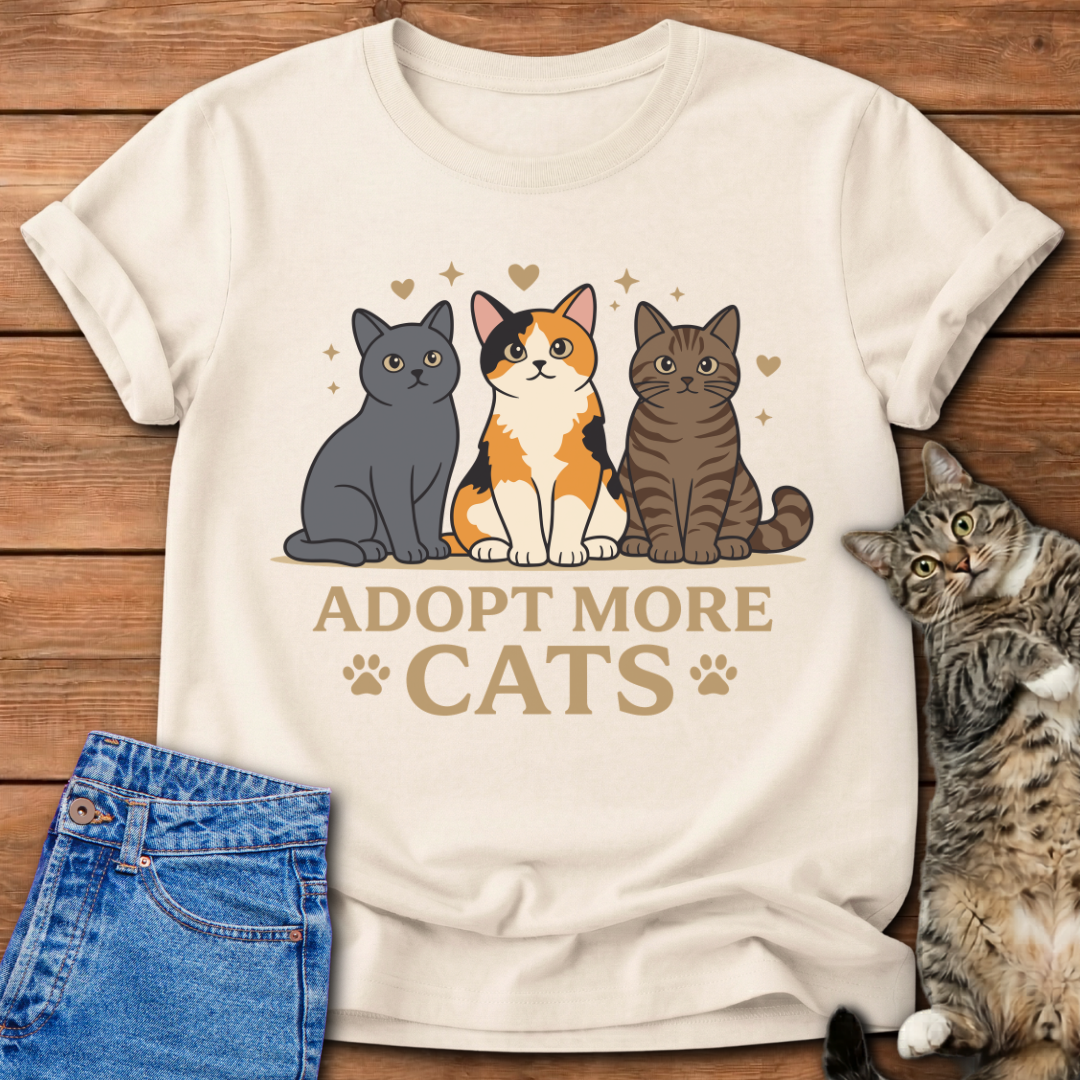 Adopt More Cats T-Shirt