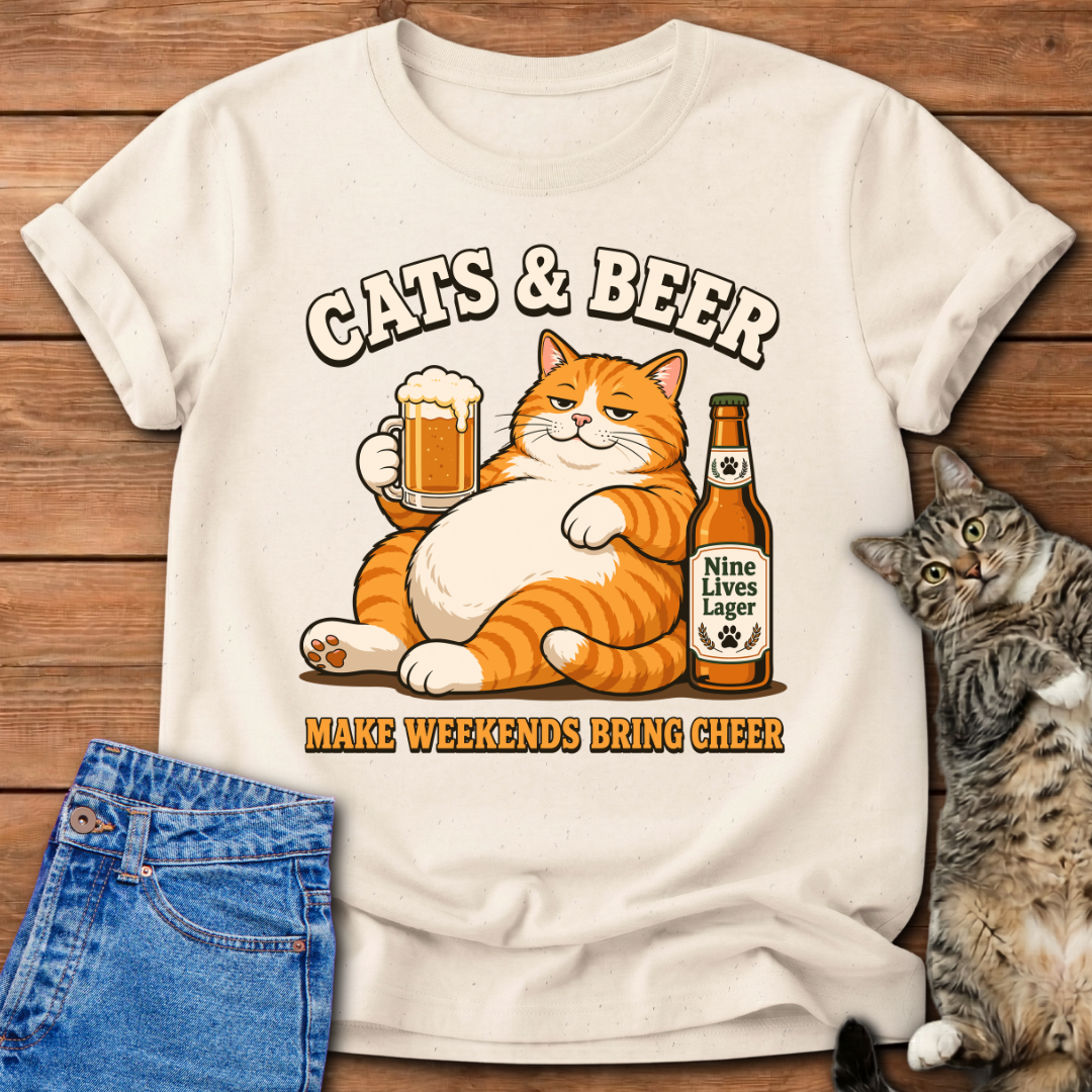 Cats & Beer T-Shirt