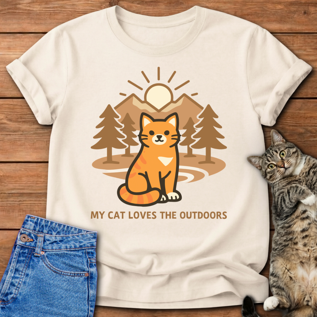 My Cat Loves The Outdoors T-Shirt
