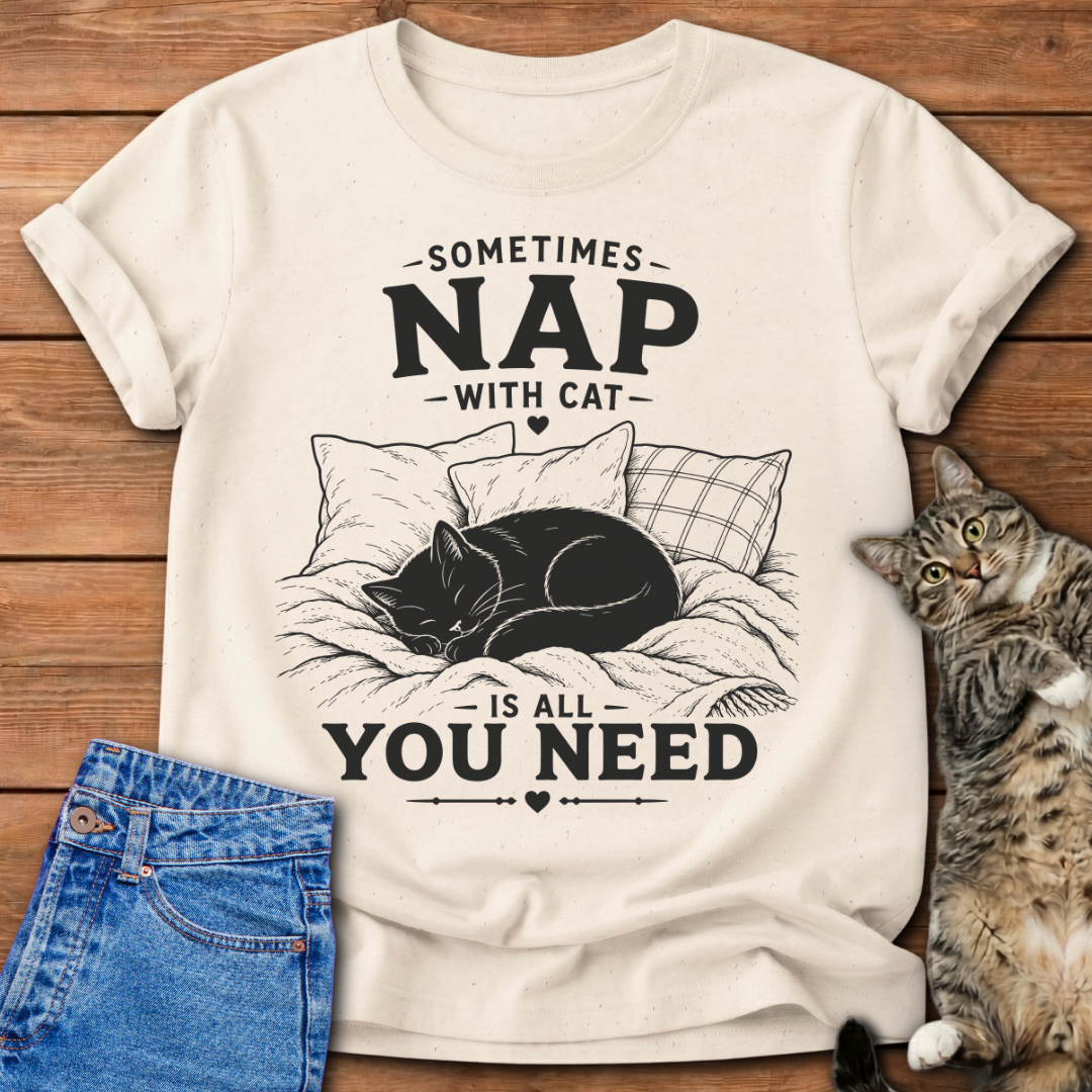 Nap With Cat T-Shirt