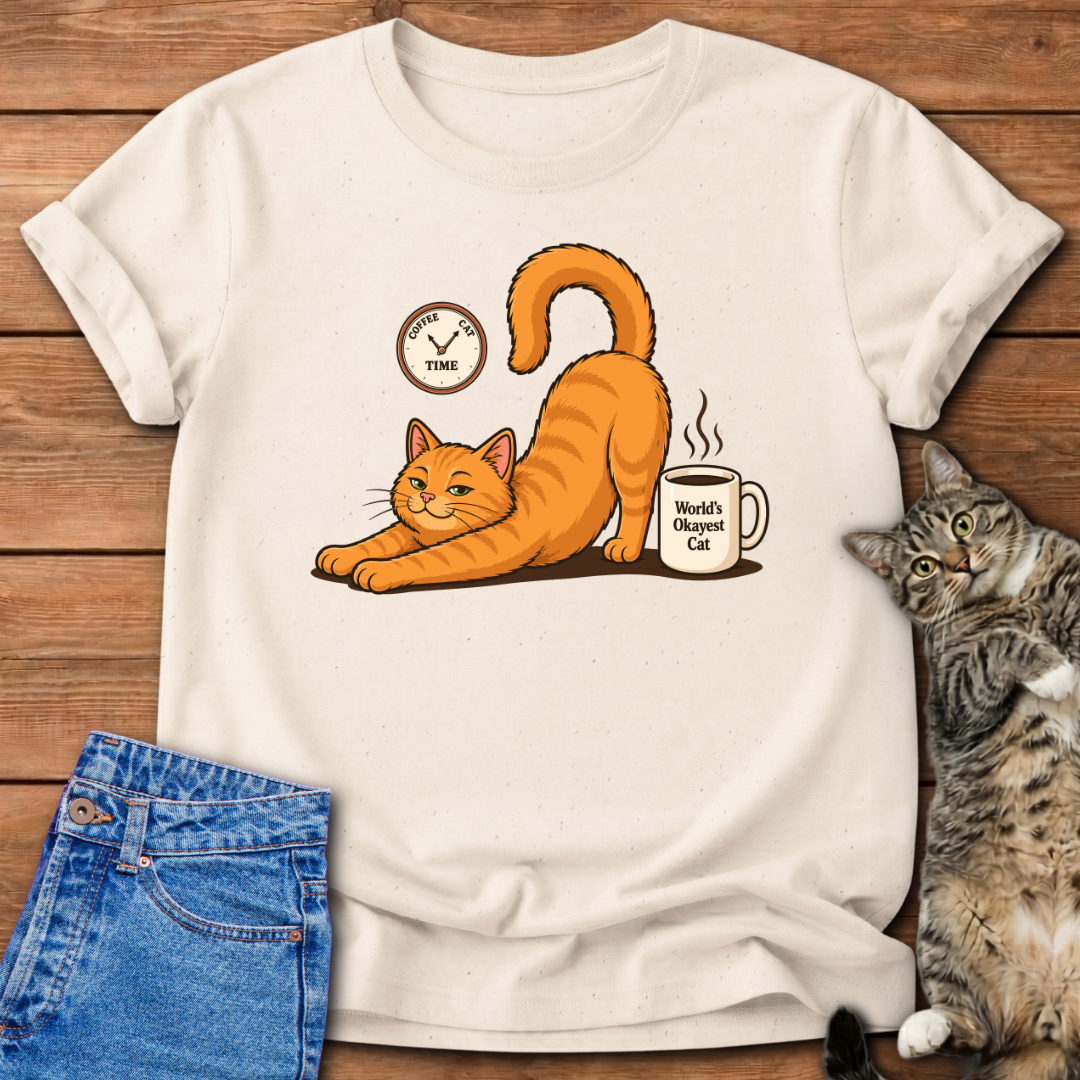 Coffee-Cat Time T-Shirt