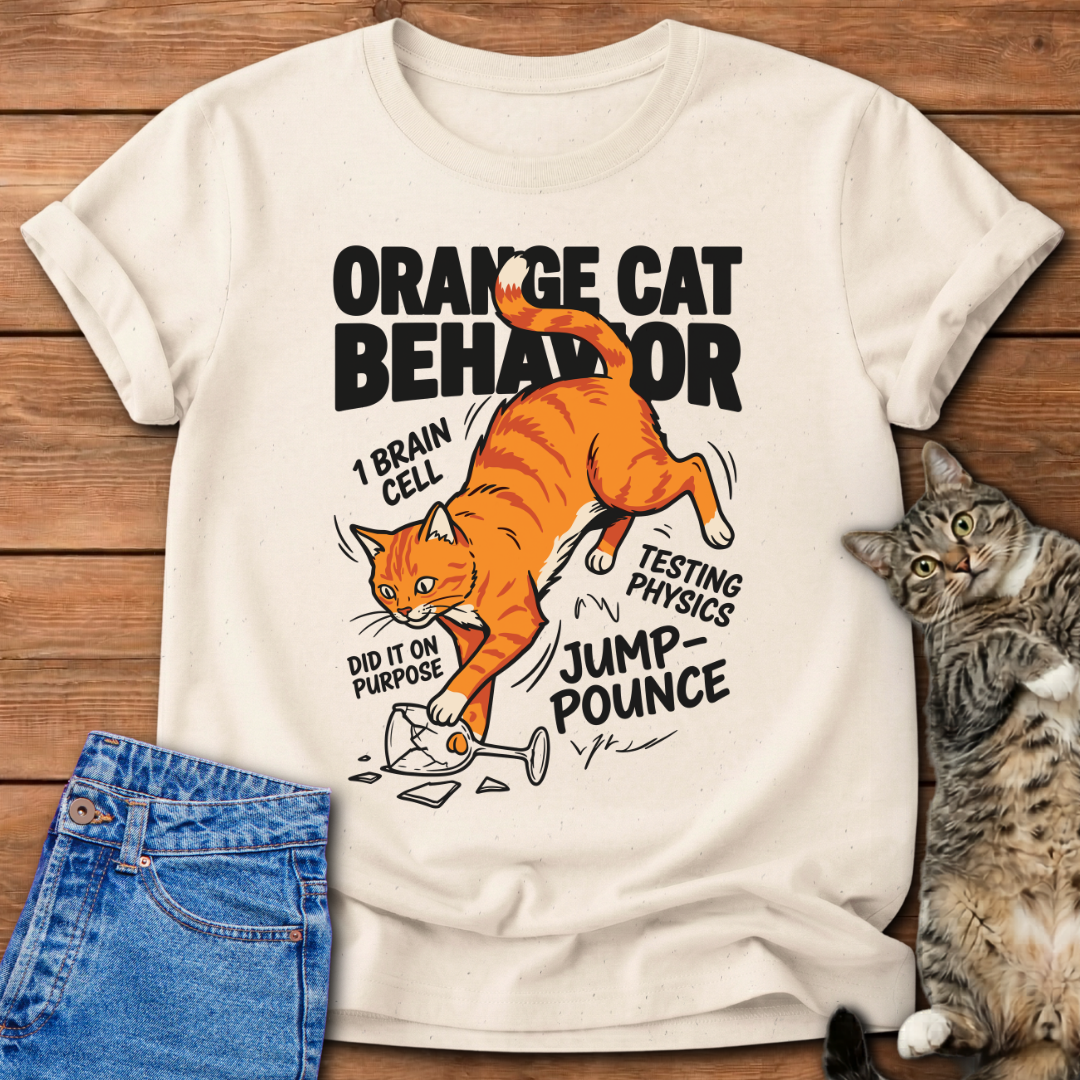 Orange Cat Behavior T-Shirt