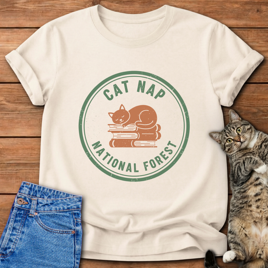 Cat Nap Forest T-Shirt