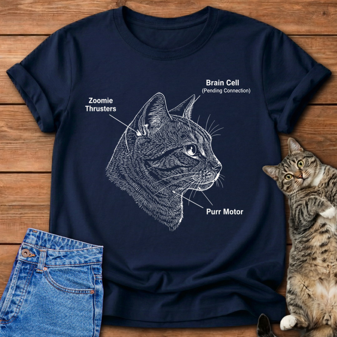 Cat Blueprint T-Shirt