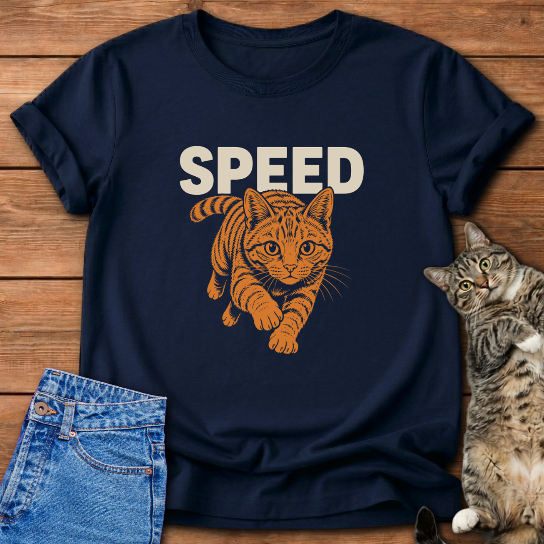 Orange Cat Speed T-Shirt
