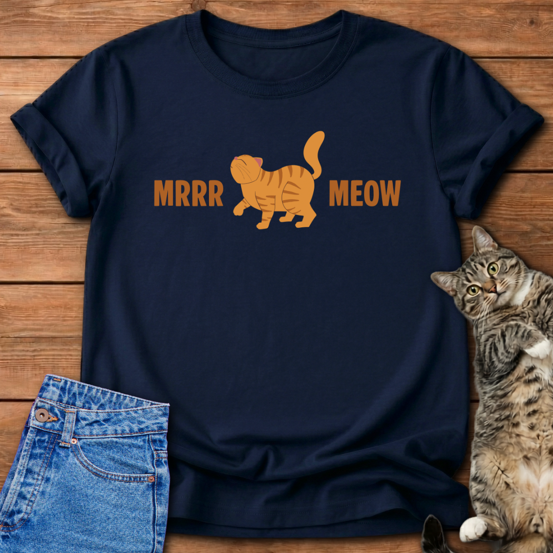 Meow Orange Cat T-Shirt