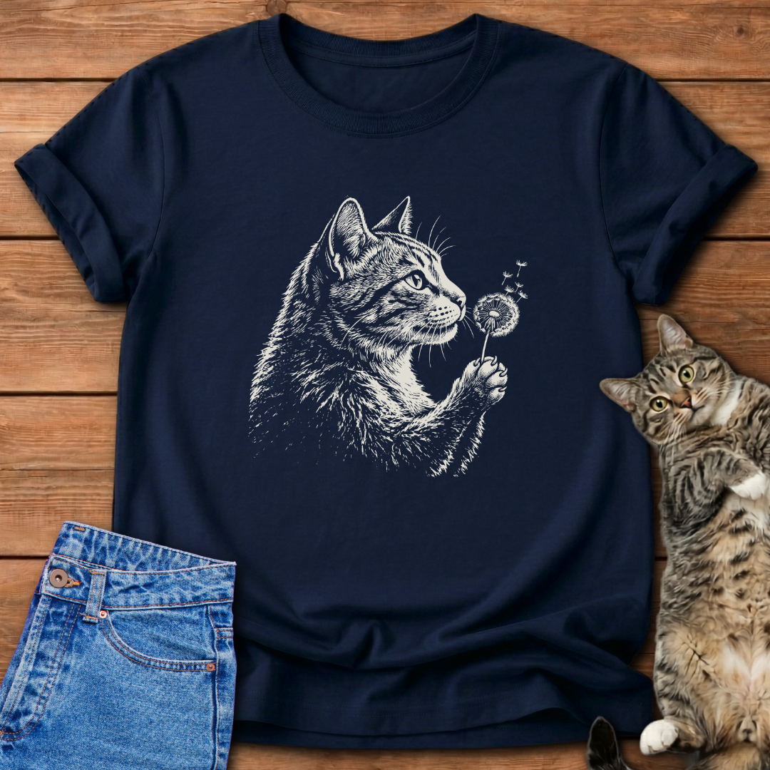Wish Blow Cat T-Shirt
