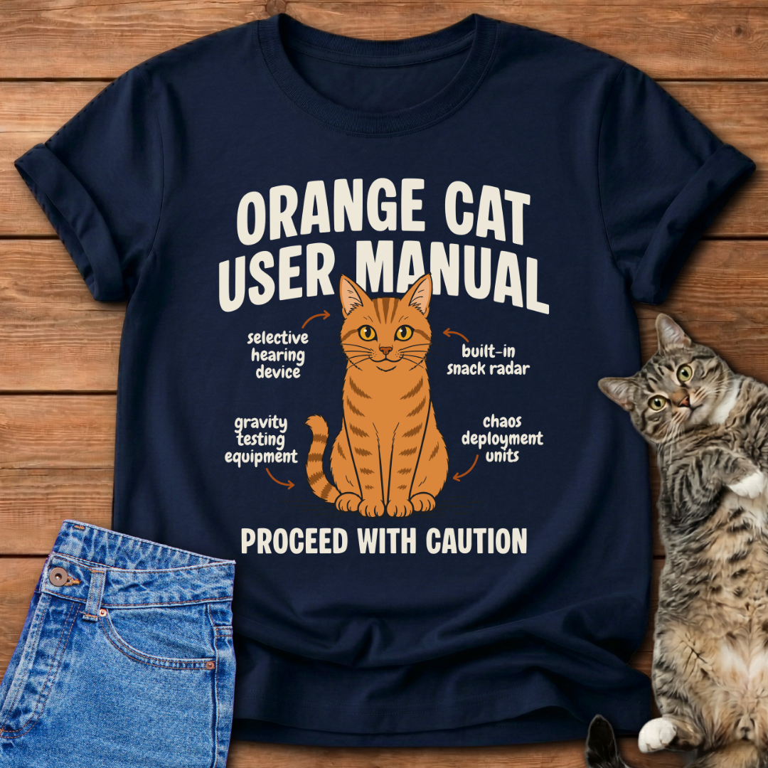 Orange Cat Manual T-Shirt