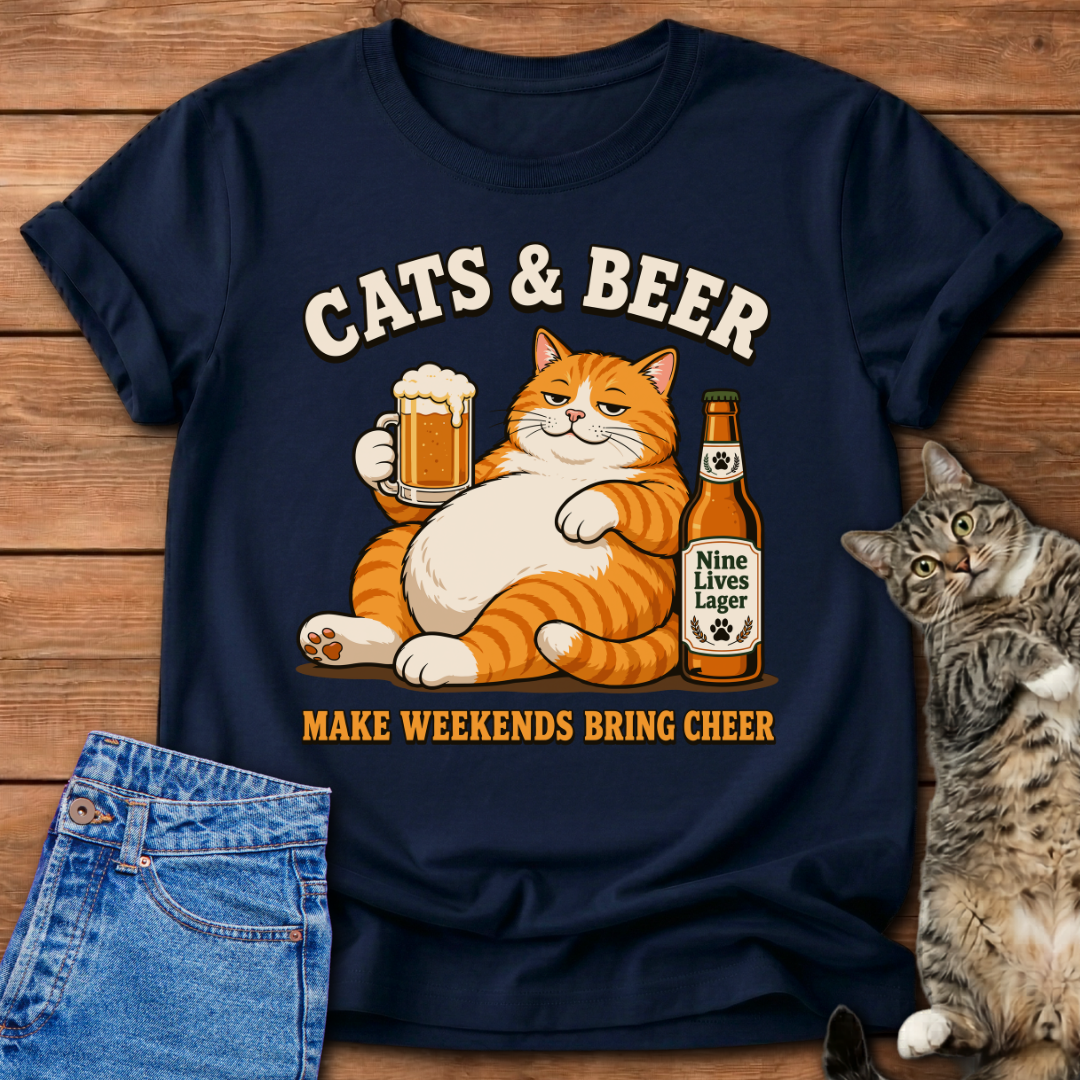 Cats & Beer T-Shirt