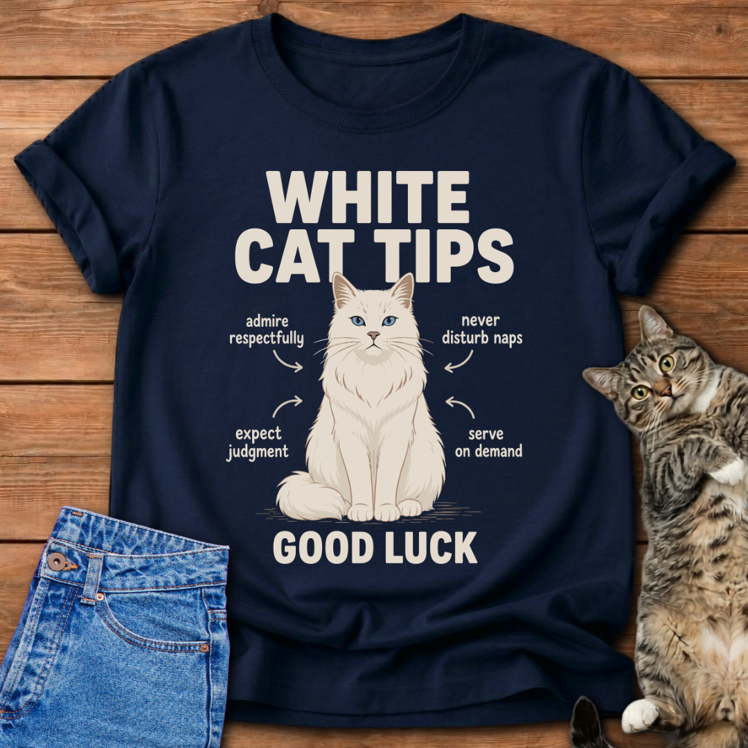 White Cat Tips T-Shirt