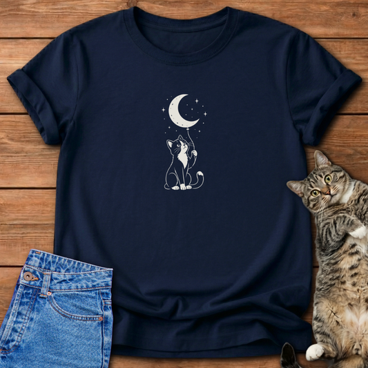 Moon Balloon Cat T-Shirt