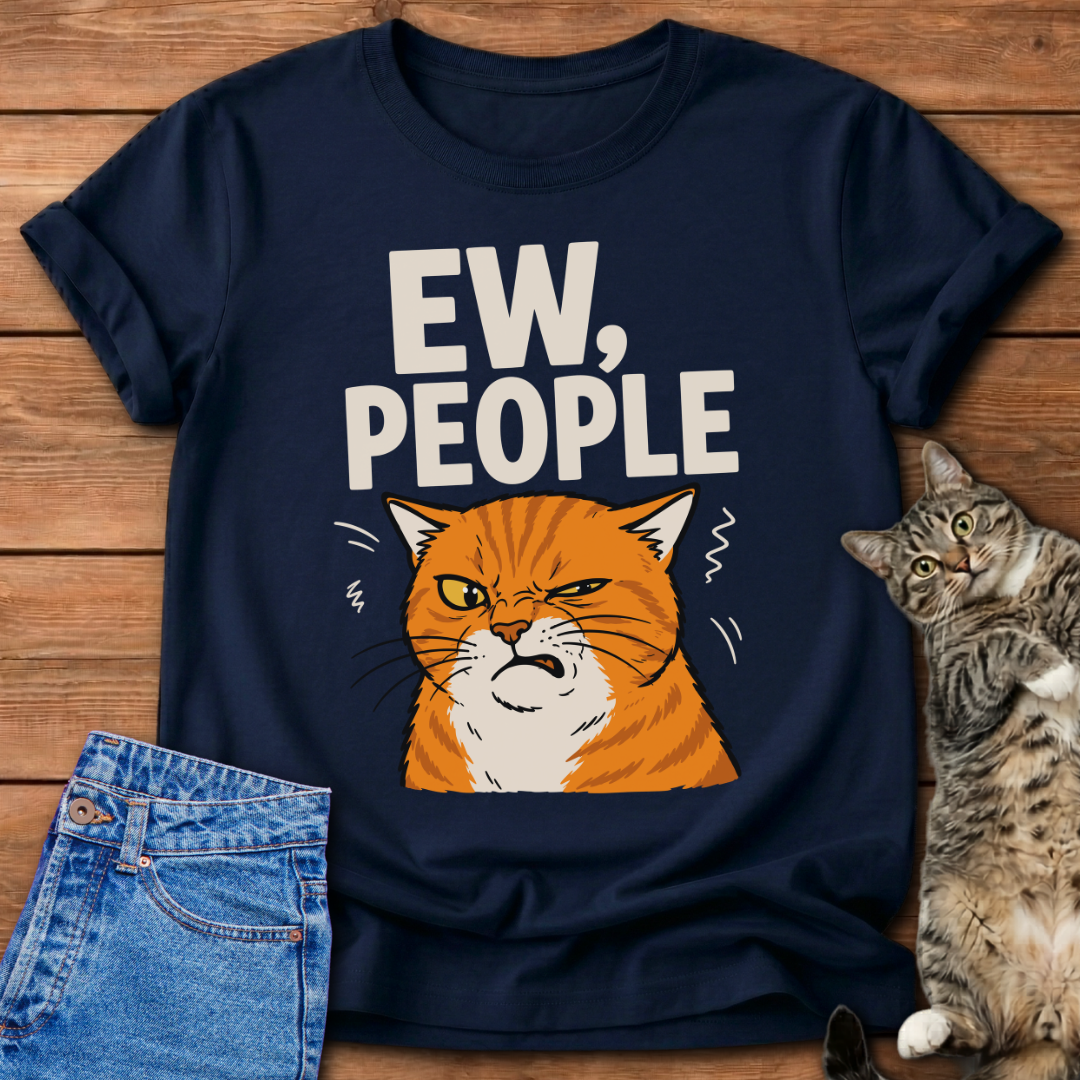 Ew, People Orange Cat T-Shirt