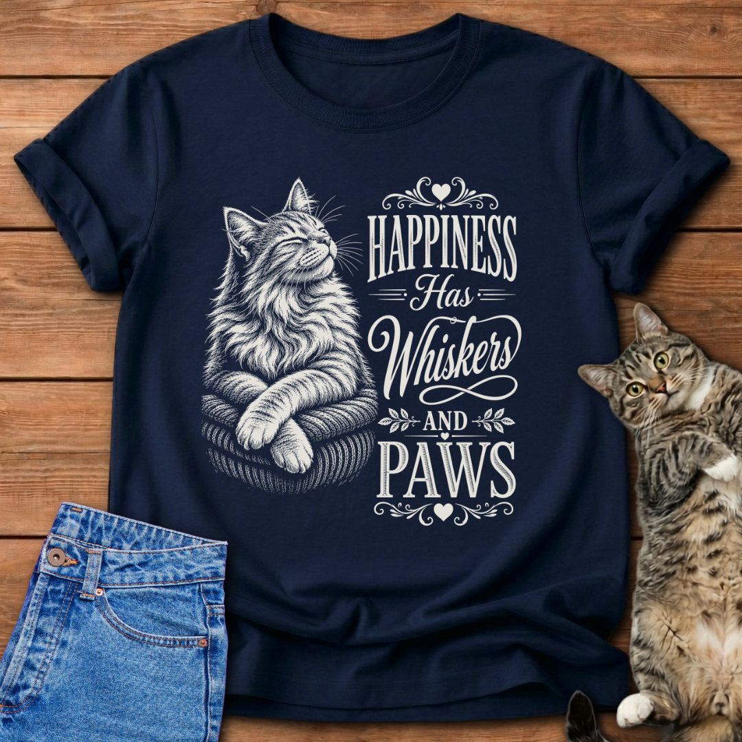 Happiness Has Whiskers T-Shirt