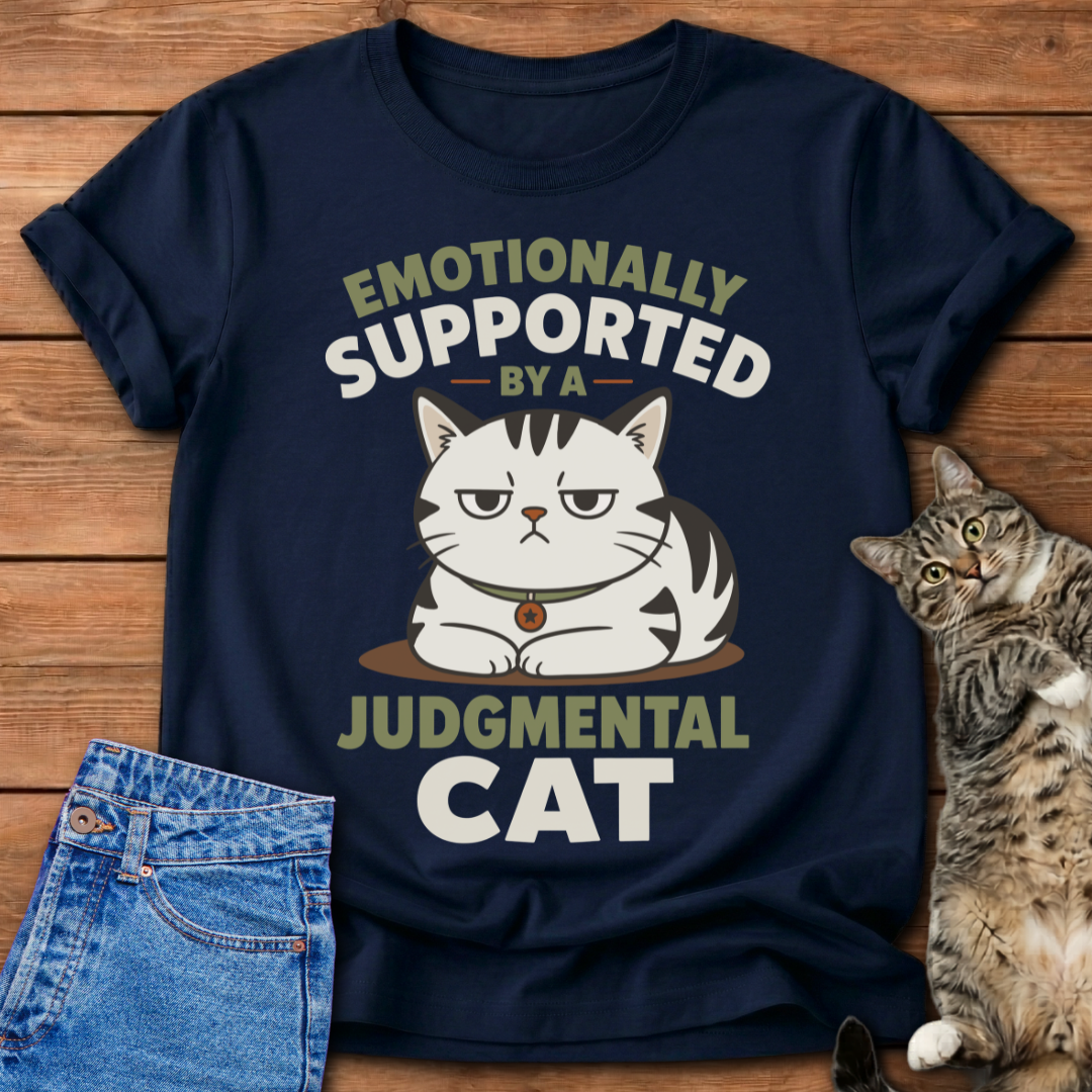 Supported By A Cat T-Shirt