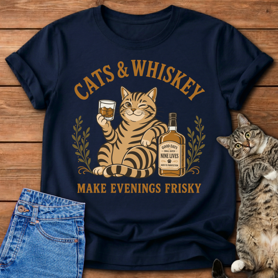 Cats and Whiskey T-Shirt