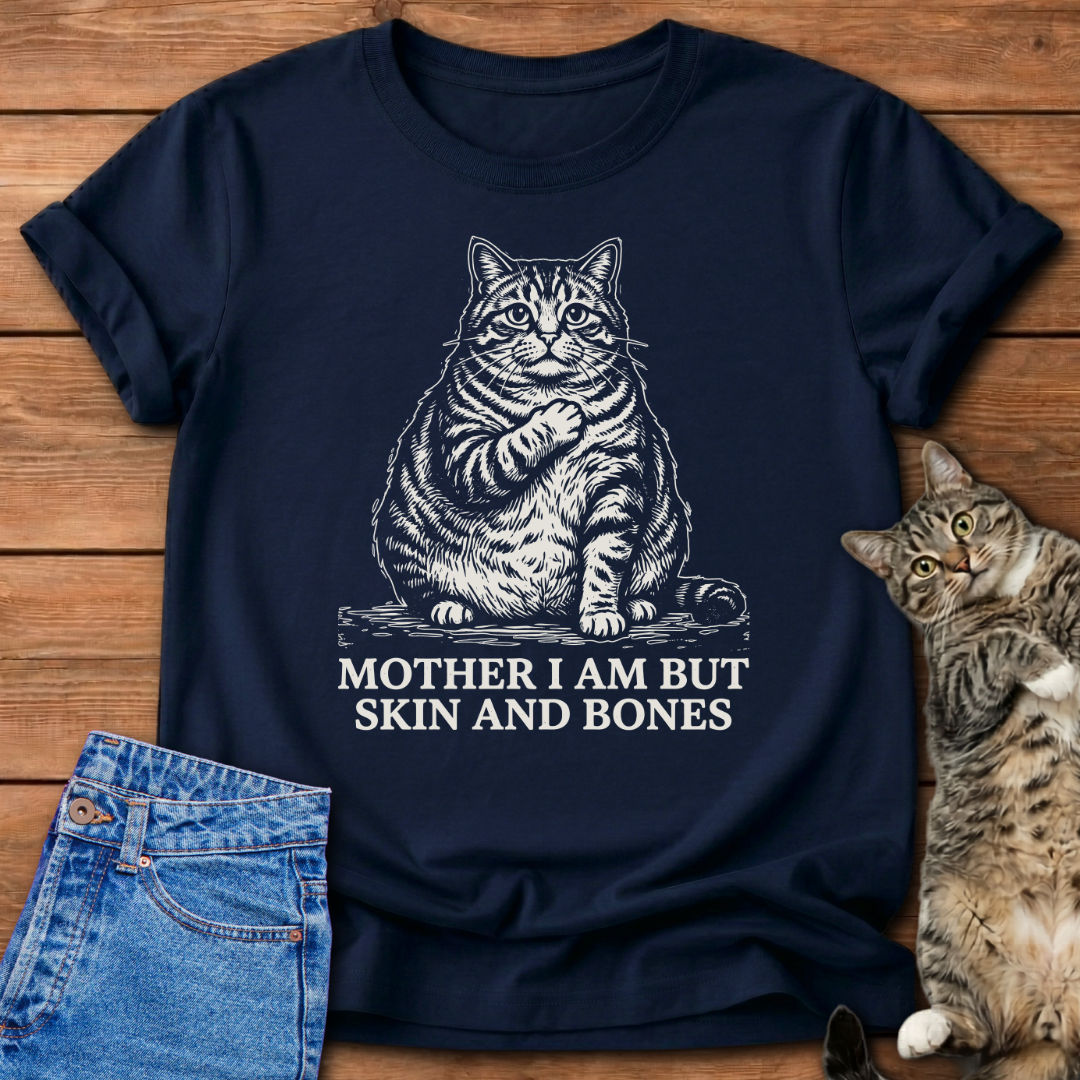 Skin And Bones Cat T-Shirt