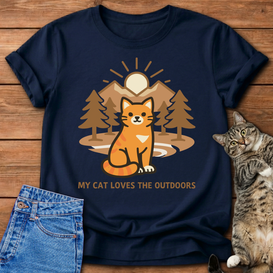 My Cat Loves The Outdoors T-Shirt