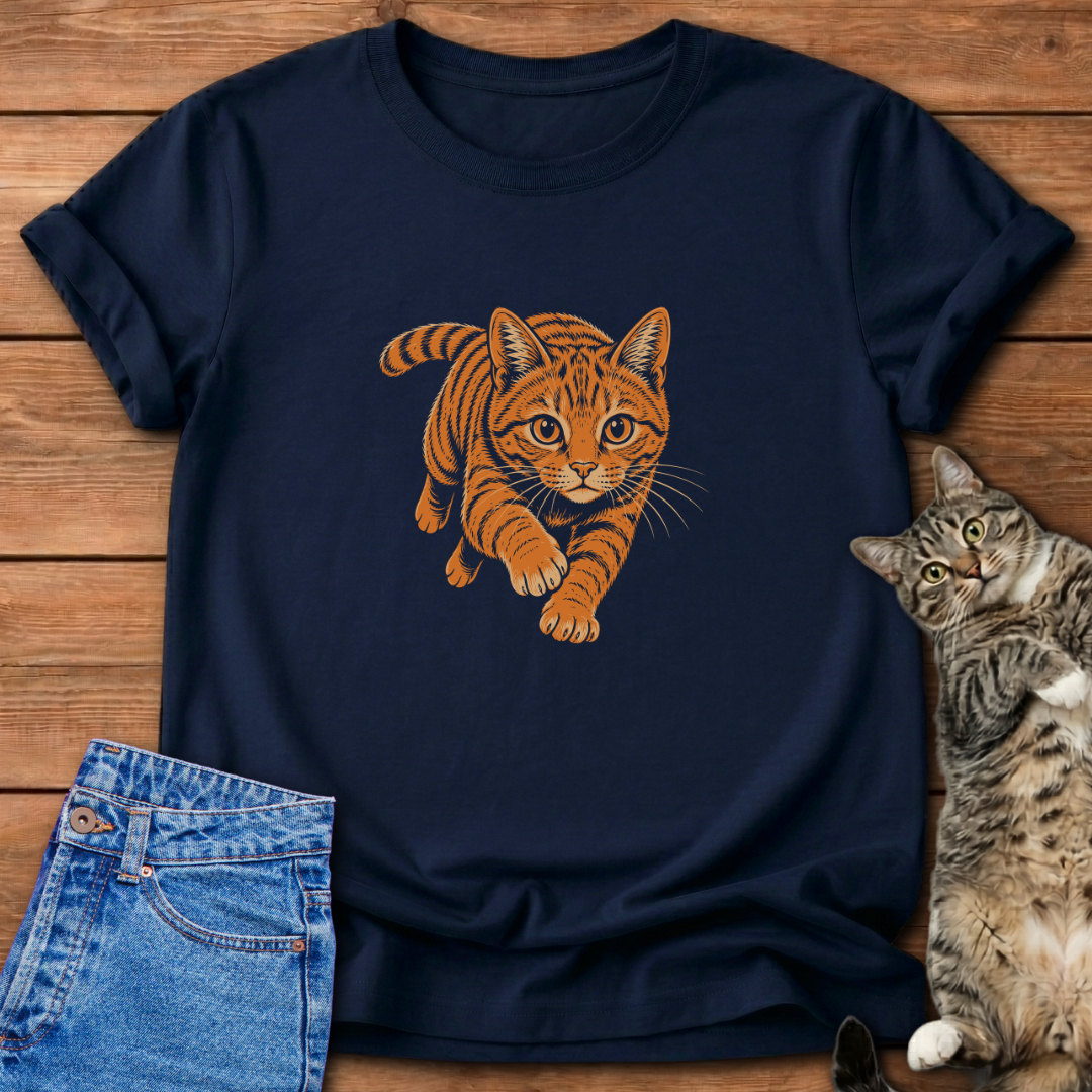 Orange Cat Charge T-Shirt