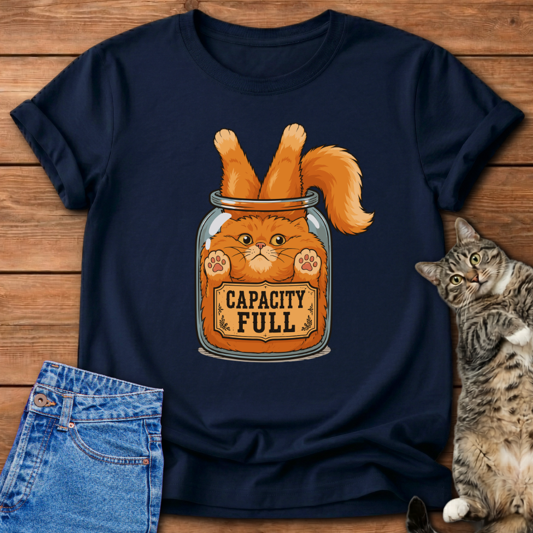 Capacity Full Cat T-Shirt