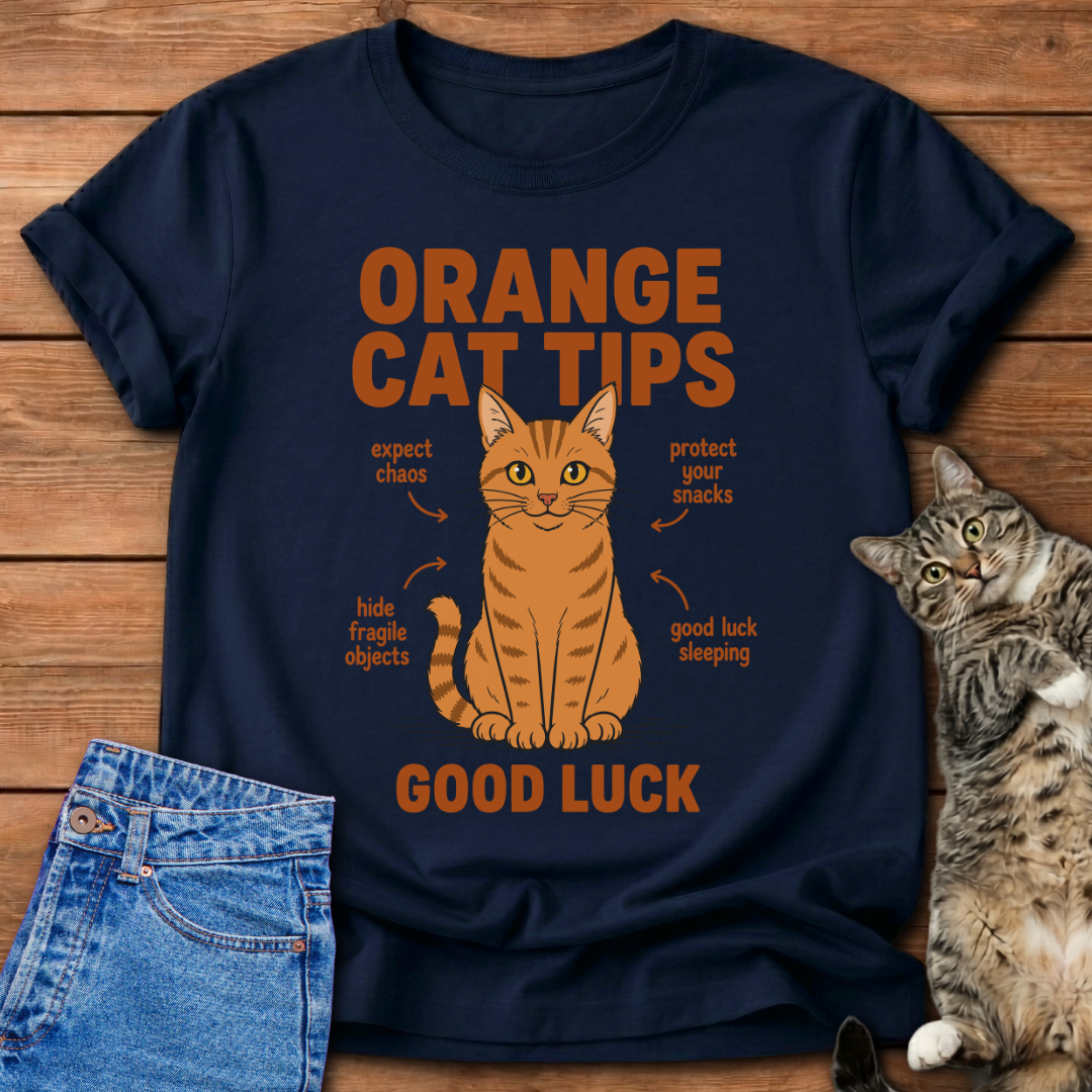 Orange Cat Tips T-Shirt