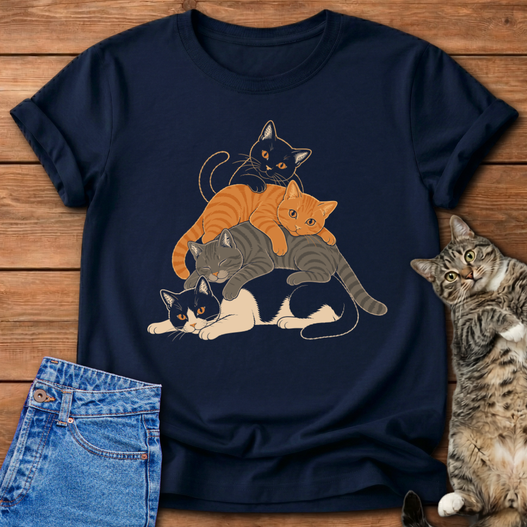 Stacked Cats T-Shirt