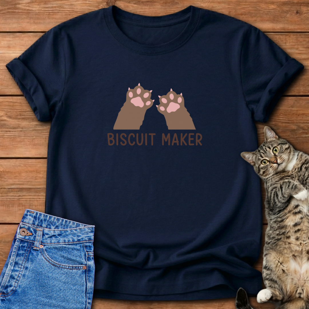 Making Biscuits Funny Cat T-Shirt