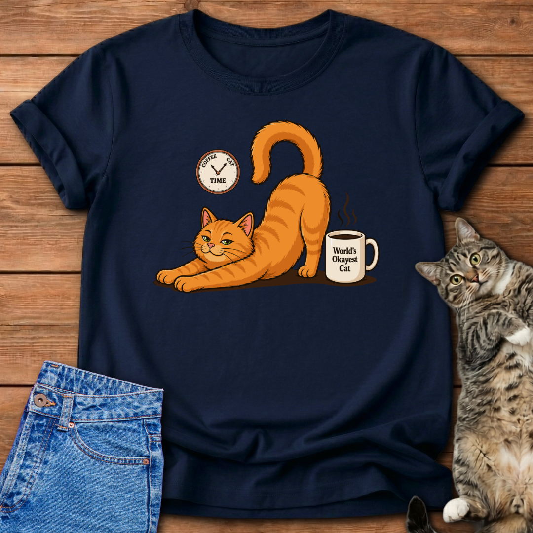Coffee-Cat Time T-Shirt