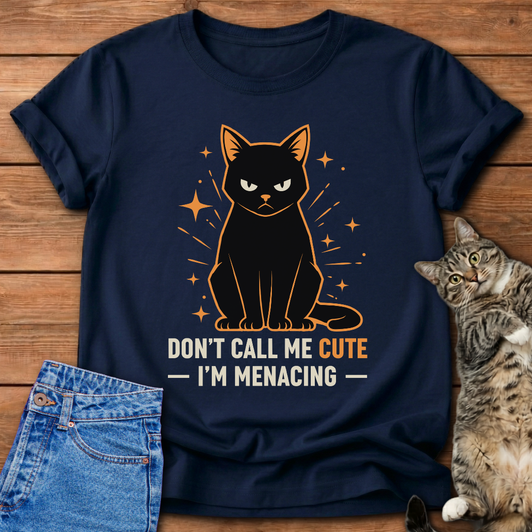 Menacing Black Cat T-Shirt
