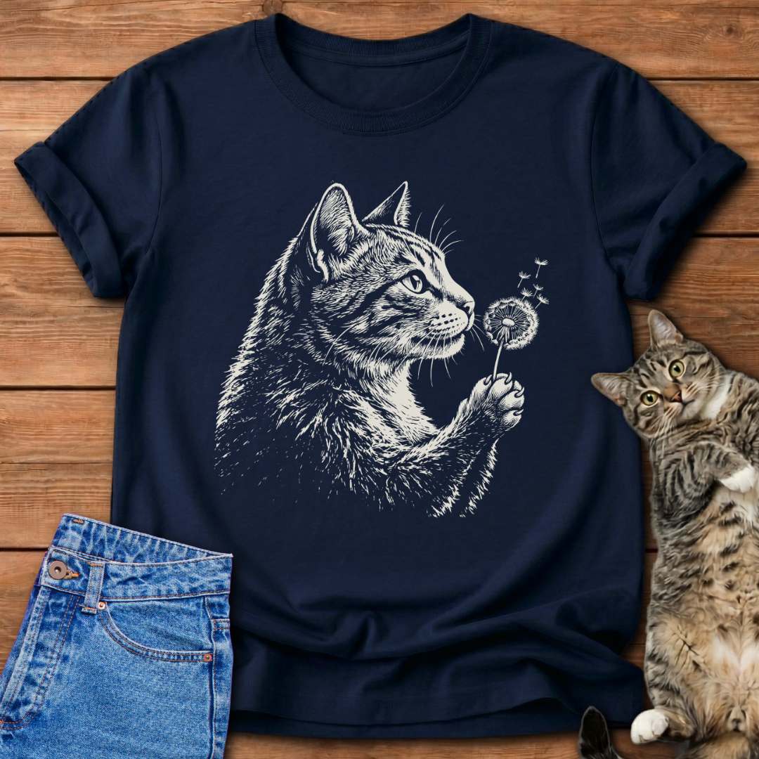 Wish Blow Cat T-Shirt