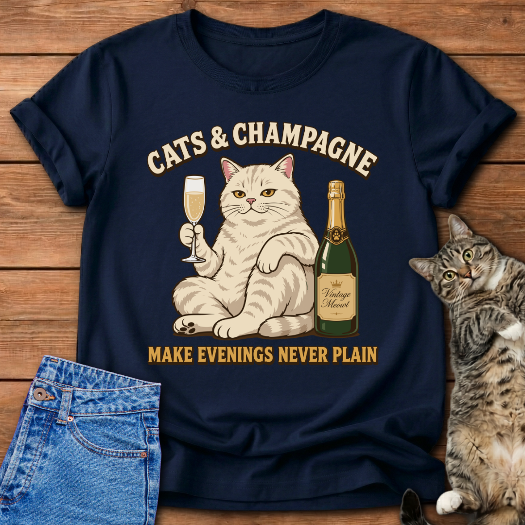 Cats & Champagne T-Shirt