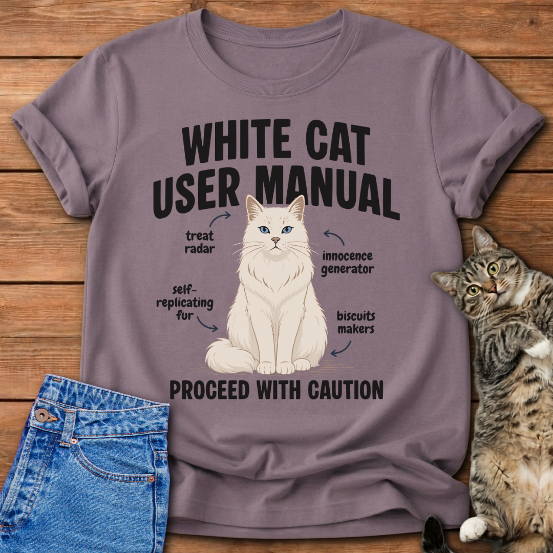 White Cat Manual T-Shirt