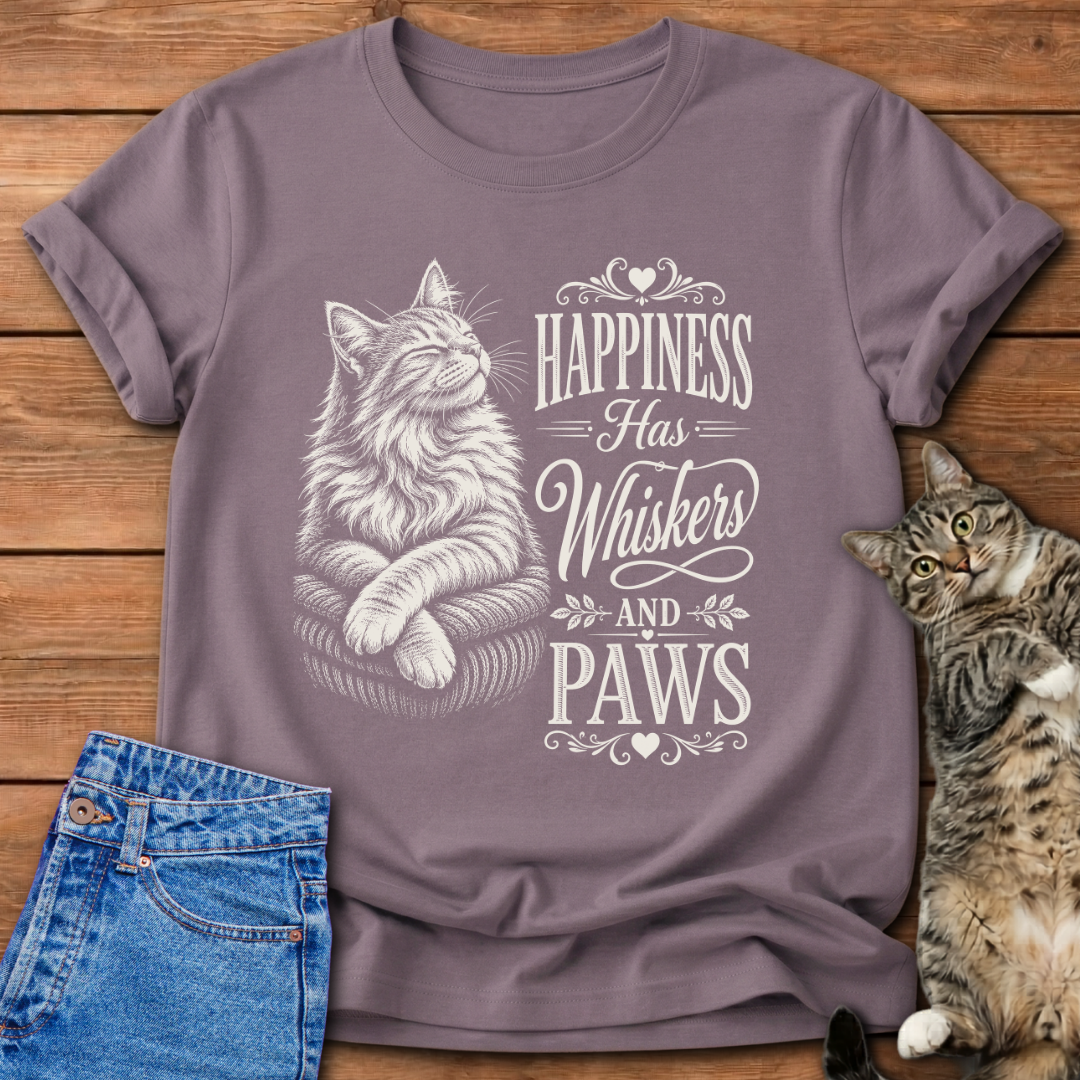 Happiness Has Whiskers T-Shirt