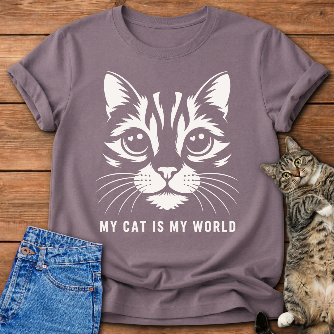 My Cat Is My World T-Shirt