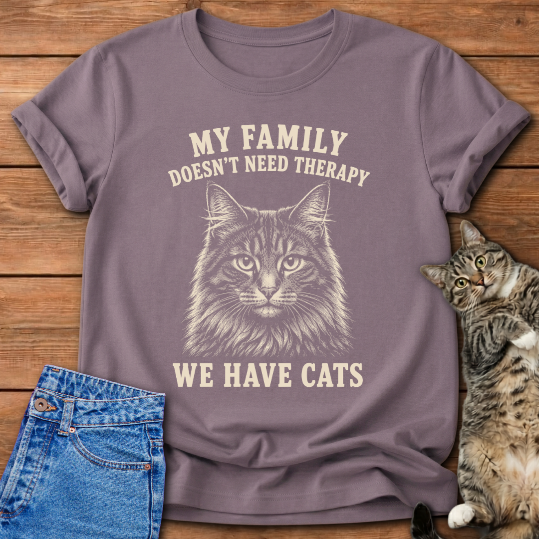 Cats Over Therapy T-Shirt