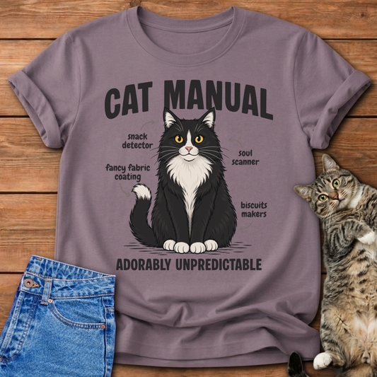 Tuxedo Cat Manual T-Shirt