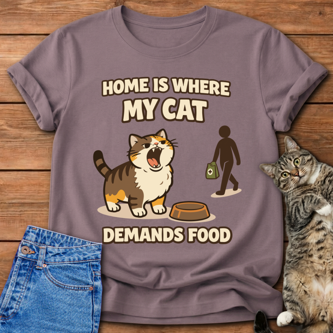 Home Is Where My Cat T-Shirt