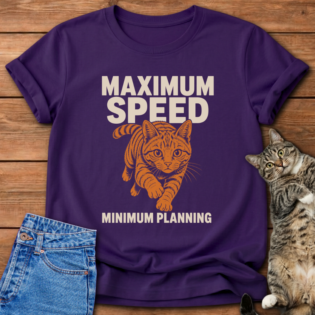 Maximum Speed Cat T-Shirt