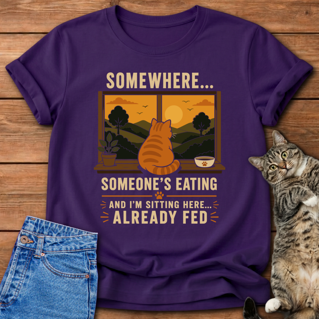Already Fed Cat T-Shirt